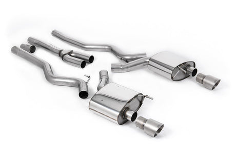 Milltek - Milltek DUAL OUTLET NON RESONATED CAT BACK (Mustang Ecoboost 15 - 23) - Panda Motorworks