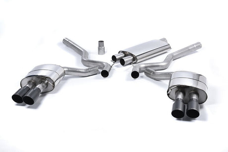 Milltek - Milltek QUAD OUTLET RESONATED CAT BACK (Mustang Ecoboost 15 - 23) - Panda Motorworks