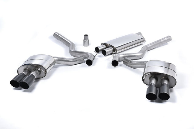 Milltek - Milltek QUAD OUTLET RESONATED CAT BACK (Mustang Ecoboost 15 - 23) - Panda Motorworks