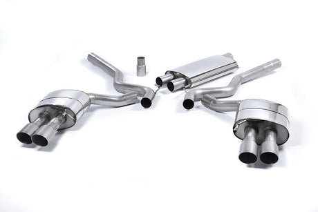 Milltek - Milltek QUAD OUTLET RESONATED CAT BACK (Mustang Ecoboost 15 - 23) - Panda Motorworks