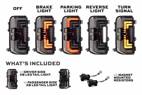 Morimoto - Ford Bronco (2021+) XB LED Low Profile Tail Lights - Panda Motorworks