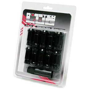 Muteki - Wheel Mate Monster Open End Lug Nut Set of 20 - Black 14x1.50 - Panda Motorworks