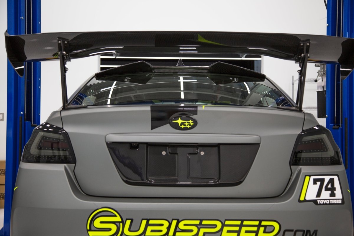 OLM - OLM ATAK Carbon Fiber Roof Spoiler - 2015-2021 Subaru WRX / STI