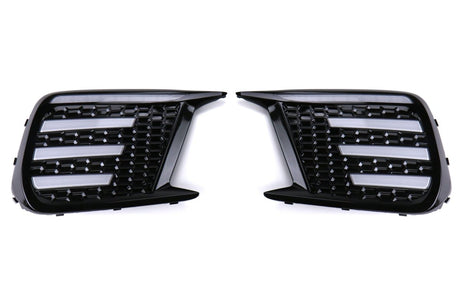 OLM - OLM Clear Tri-Bar Fog Light Bezel - 2018-2021 Subaru STI / 2018 WRX