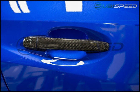 OLM - OLM Dry Carbon Fiber Door Handle Covers - 2015-2021 Subaru WRX / STI / 2014-2018 Forester / 2013-2017 Crosstrek