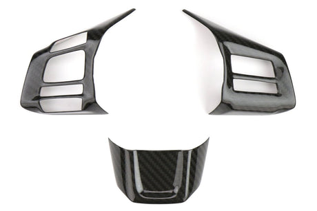 OLM - OLM Dry Carbon Fiber Steering Wheel Covers (MT) - 2016-2018 WRX / STI