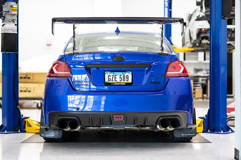 OLM - OLM Evolution Tail Lights - Clear Lens, Red Base, White Bar - 2015-2021 Subaru WRX / STI