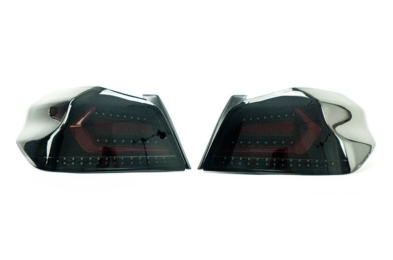 OLM - OLM Evolution Tail Lights (Smoked Lens, Black Base, Red Bar) - 2015-2021 WRX / STI