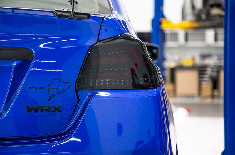 OLM - OLM Evolution Tail Lights (Smoked Lens, Black Base, Red Bar) - 2015-2021 WRX / STI