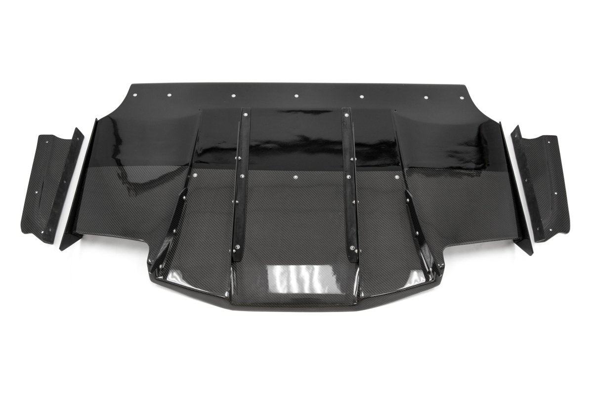 OLM - OLM Half Carbon VA Style Rear Diffuser - 2015-2020 WRX / STI