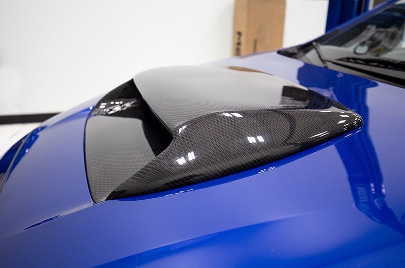 OLM - OLM Oversized Carbon Fiber Hood Scoop - 2015-2021 WRX / STI