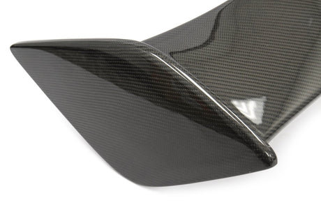 OLM - OLM Silverline Carbon Fiber OEM S Style Spoiler with Black Bases - 2015+ WRX / 2015+ STI