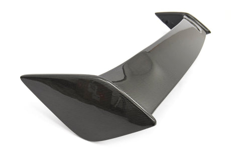 OLM - OLM Silverline Carbon Fiber OEM S Style Spoiler with Black Bases - 2015+ WRX / 2015+ STI