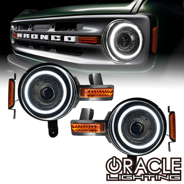 ORACLE Lighting - Oracle 2021+ Ford Bronco Oculus BI - LED Projector Headlights - Panda Motorworks