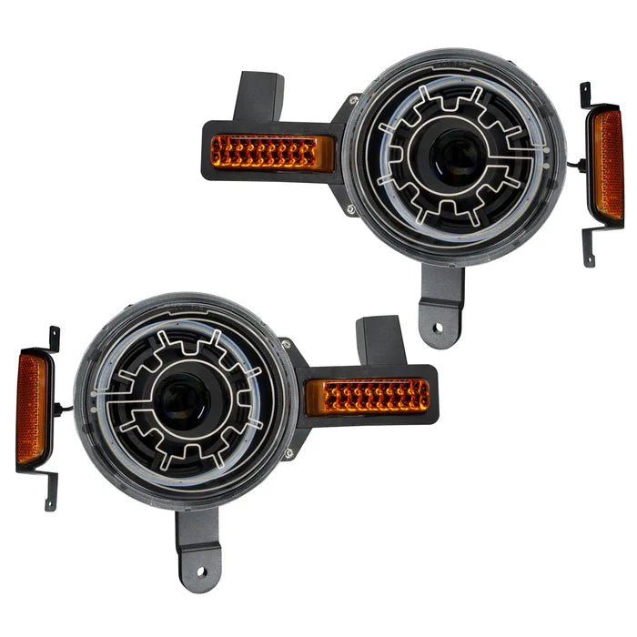 ORACLE Lighting - Oracle 2021+ Ford Bronco Oculus Bi - LED Projector Headlights w/ Heated Lenses