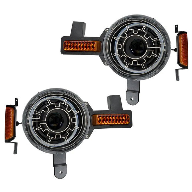 ORACLE Lighting - Oracle 2021+ Ford Bronco Oculus Bi - LED Projector Headlights w/ Heated Lenses