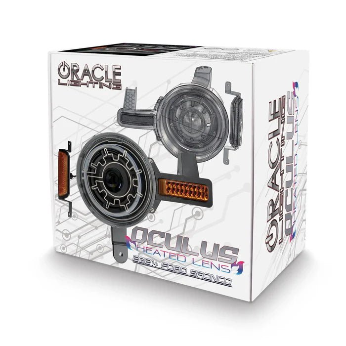 ORACLE Lighting - Oracle 2021+ Ford Bronco Oculus Bi - LED Projector Headlights w/ Heated Lenses