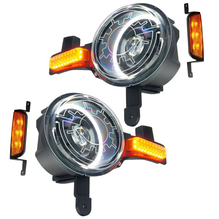 ORACLE Lighting - Oracle 2021+ Ford Bronco Oculus Bi - LED Projector Headlights w/ Heated Lenses