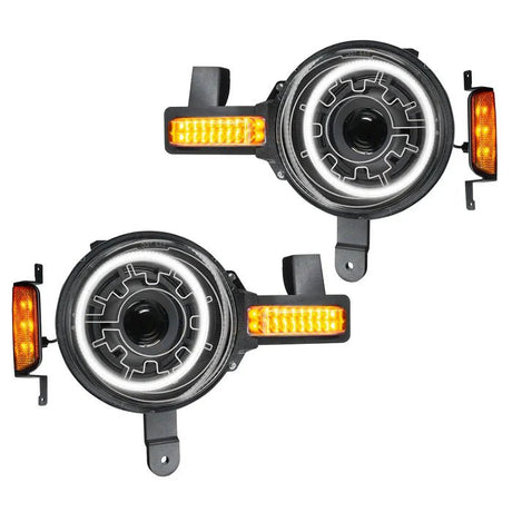 ORACLE Lighting - Oracle 2021+ Ford Bronco Oculus Bi - LED Projector Headlights w/ Heated Lenses