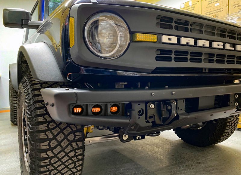 ORACLE Lighting - Oracle High 21 - 22 Ford Bronco Triple LED Fog Light kit for Steel Bumper - Panda Motorworks