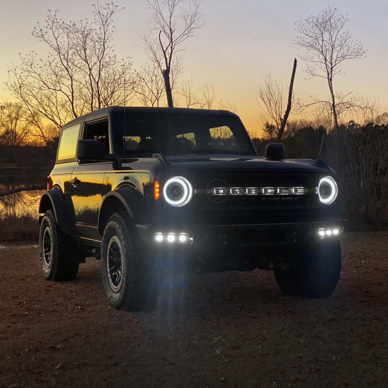 ORACLE Lighting - ORACLE Lighting 21 - 22 Ford Bronco Triple LED Fog Light Kit for Steel Bumper - White - Panda Motorworks