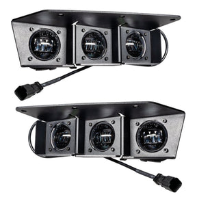 ORACLE Lighting - ORACLE Lighting 21 - 22 Ford Bronco Triple LED Fog Light Kit for Steel Bumper - White - Panda Motorworks