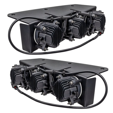 ORACLE Lighting - ORACLE Lighting 21 - 22 Ford Bronco Triple LED Fog Light Kit for Steel Bumper - White - Panda Motorworks