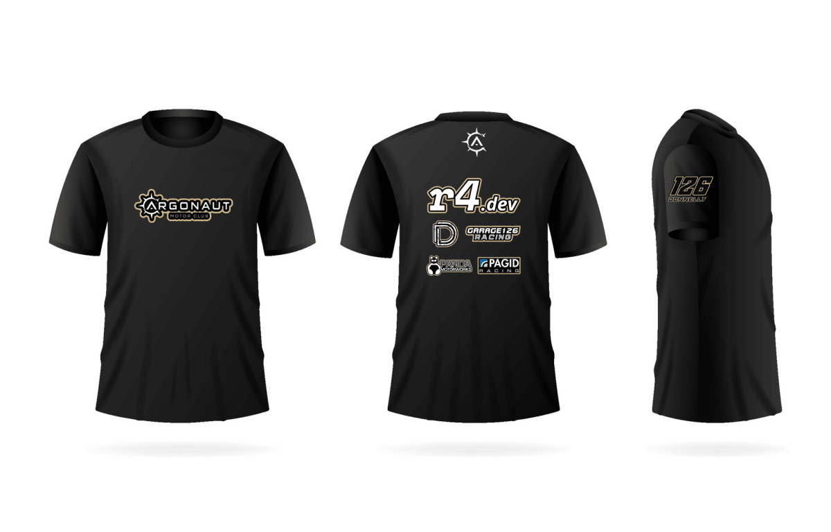 Panda Motorworks - 2025 Garage 126 Team T-Shirt – Argonaut Motor Club