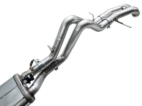Panda Motorworks - AWE Tuning 22 - 24 Ford Bronco Raptor 4WD Dual BashGuards Cat - Back SwitchPath Exhaust (No Tips)