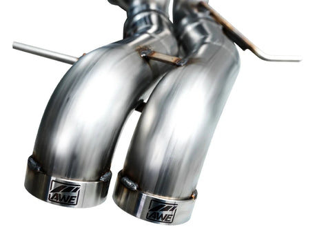 Panda Motorworks - AWE Tuning 22 - 24 Ford Bronco Raptor 4WD Dual BashGuards Cat - Back SwitchPath Exhaust (No Tips)