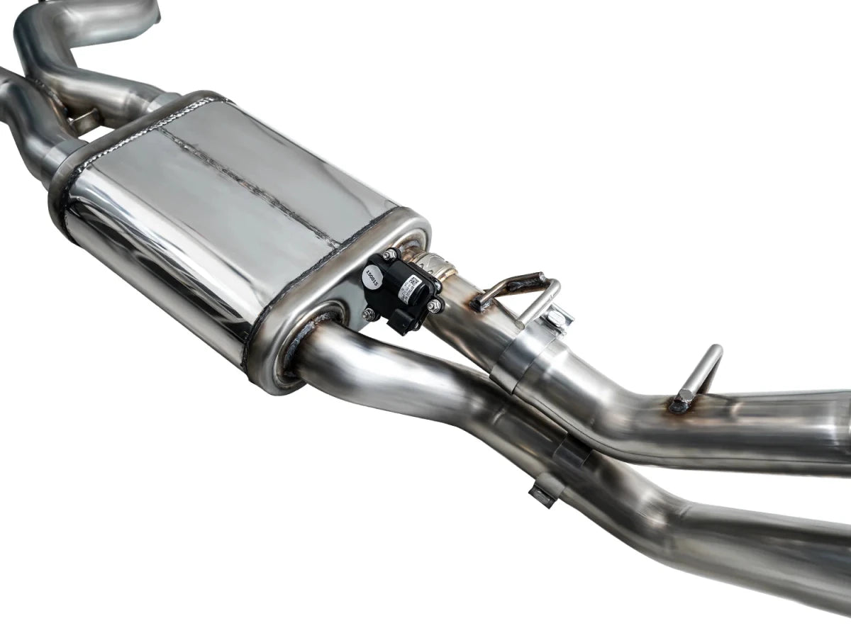Panda Motorworks - AWE Tuning 22 - 24 Ford Bronco Raptor 4WD Dual BashGuards Cat - Back SwitchPath Exhaust (No Tips)