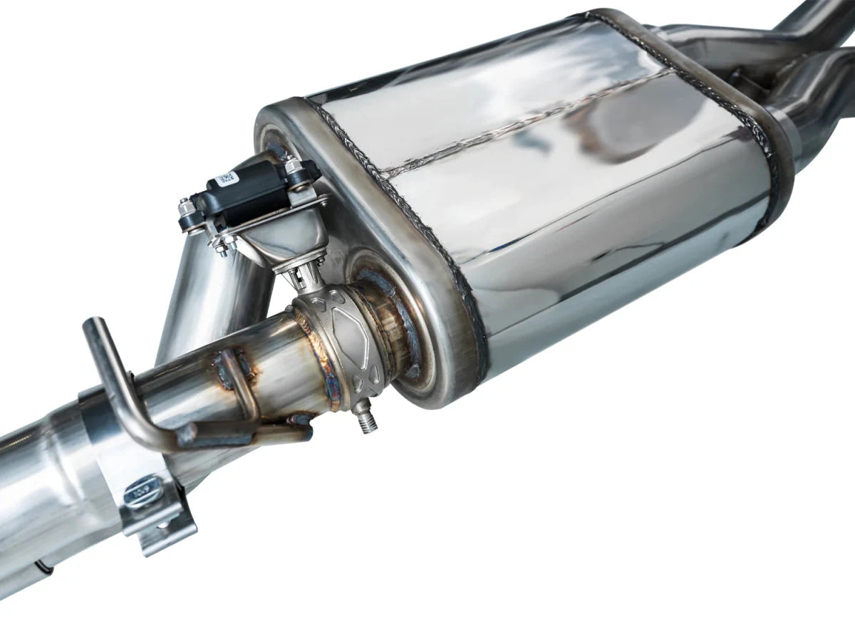 Panda Motorworks - AWE Tuning 22 - 24 Ford Bronco Raptor 4WD Dual BashGuards Cat - Back SwitchPath Exhaust (No Tips)