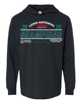 Panda Motorworks - Garage126 x Panda Motorworks ARA Championship Long Sleeve Hooded T-Shirt - Panda Motorworks