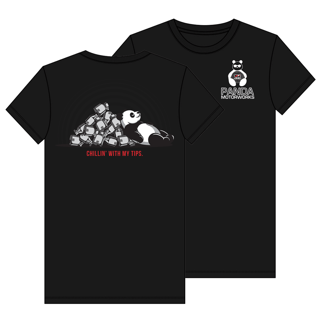 Panda Motorworks - Panda Motorworks “Chillin With My Tips” T-Shirt – Exclusive Panda Motorworks & AWE Design