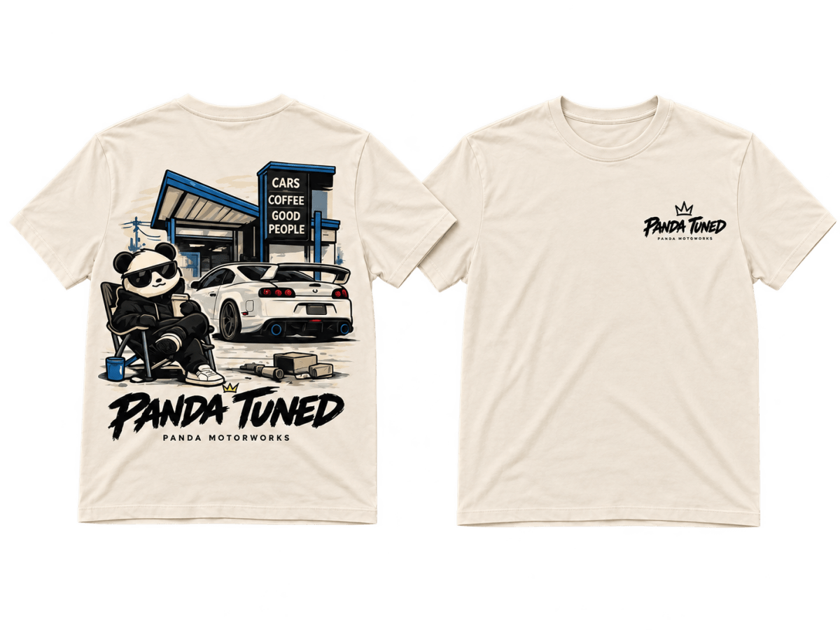 Panda Motorworks - Panda Toon'd Cars & Coffee T-Shirt