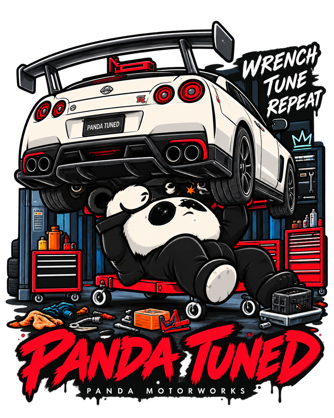 Panda Toon'd Garage Therapy T-Shirt