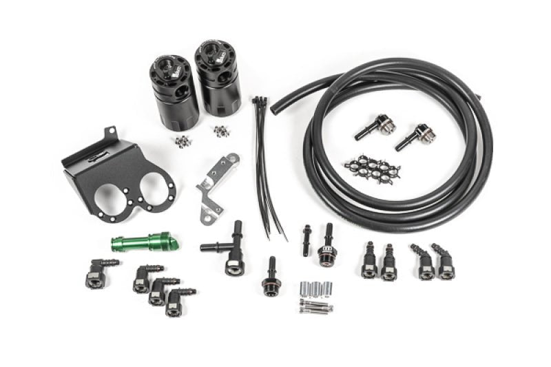 Radium Engineering - Radium Engineering 15-19 Corvette Z06 Dual Catch Can Kit Fluid Lock