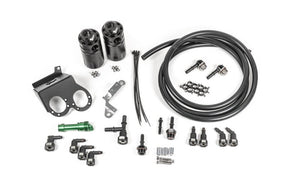 Radium Engineering - Radium Engineering 15-19 Corvette Z06 Dual Catch Can Kit Fluid Lock