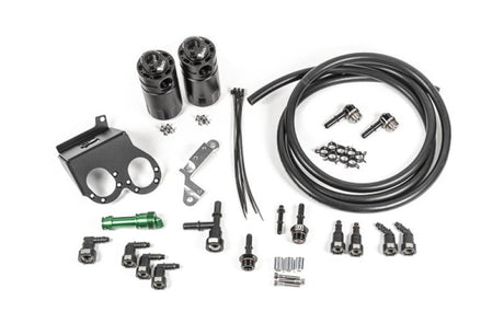 Radium Engineering - Radium Engineering 15-19 Corvette Z06 Dual Catch Can Kit Fluid Lock