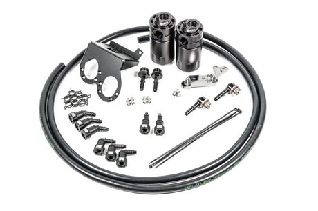 Radium Engineering - Radium Engineering Dual Catch Can Kit 17-19 Corvette LT1 w/ Dry Sump Fluid Lock