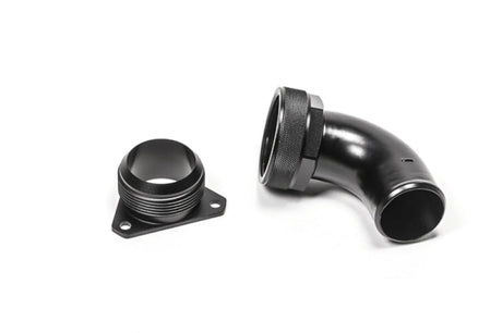 Radium Engineering - Radium Engineering FCST-X 3-Bolt Remote Mount Fill Neck - 24AN Elbow - 1.5in Barb