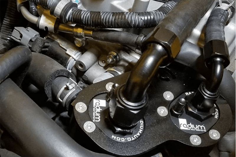 Radium Engineering - Radium Engineering Lotus Elise/Exige (2ZZ-GE) Dual Catch Can Kit Fluid Lock