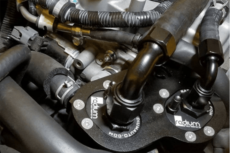 Radium Engineering - Radium Engineering Lotus Elise/Exige (2ZZ-GE) Dual Catch Can Kit Fluid Lock