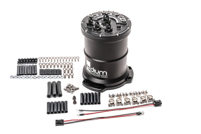 Radium Engineering - Radium Engineering Multi-Pump Fuel Surge Tank Fits Walbro GSS342 / AEM 50-1200 / DW4 (Pumps Not Included)