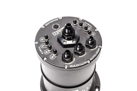 Radium Engineering - Radium Engineering Multi-Pump Ti Automotive E5LM Fuel Surge Tank Pumps Not Included