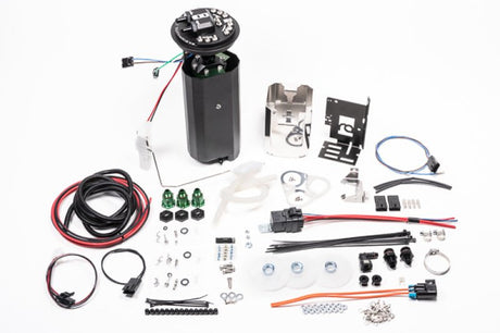 Radium Engineering - Radium Engineering Nissan R32 GT-R Fuel Hanger Surge Tank Brushless TI Auto E5LM - Pumps Not Included