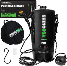 Rhino USA - 5 Gallon Portable Pressurized Camp Shower