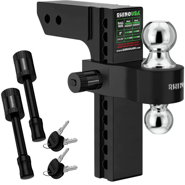 Rhino USA - Rhino USA 10In Heavy Duty Drop Hitch - 2.5In