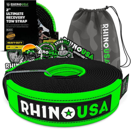 Rhino USA - Rhino USA 2 X 20 Ultimate Recovery Tow Strap