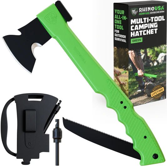 Rhino USA - Rhino USA CAMPING HATCHET WITH SAW